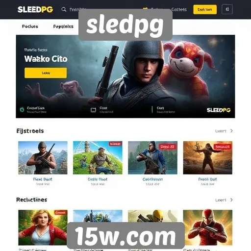 Principais categorias de jogos disponíveis no sledpg