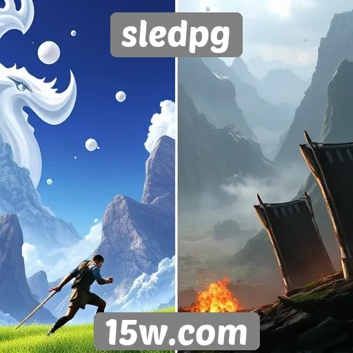 Comparação de gráficos entre jogos no sledpg